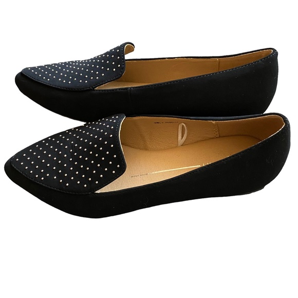 Report Black and Silver Rhinestone Pointed Toe Flats - Picture 3 of 7